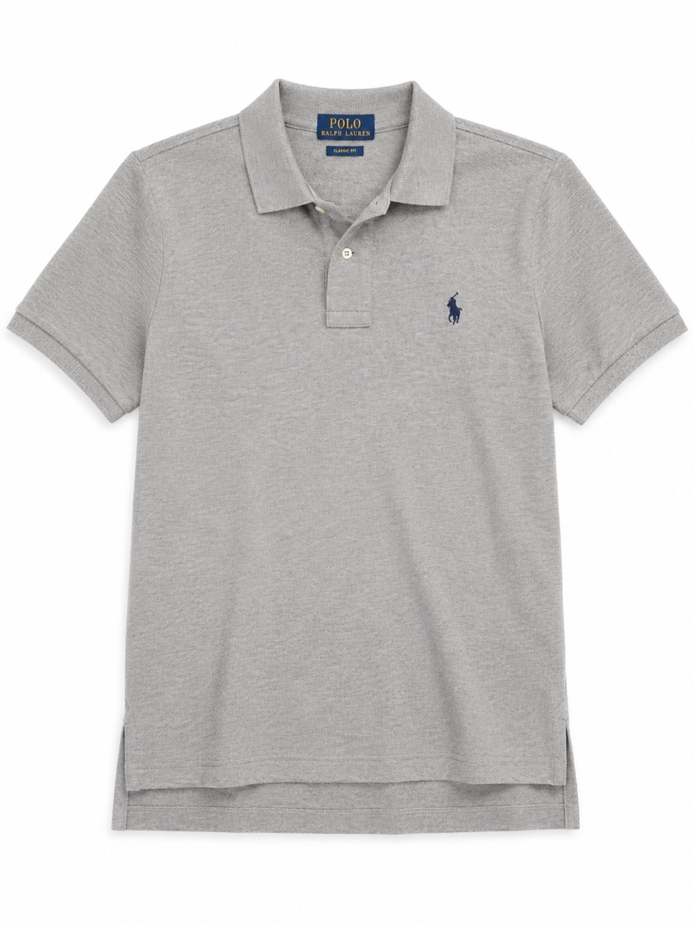 Polo by Ralph Lauren Light Grey Polo with Navy Logo
